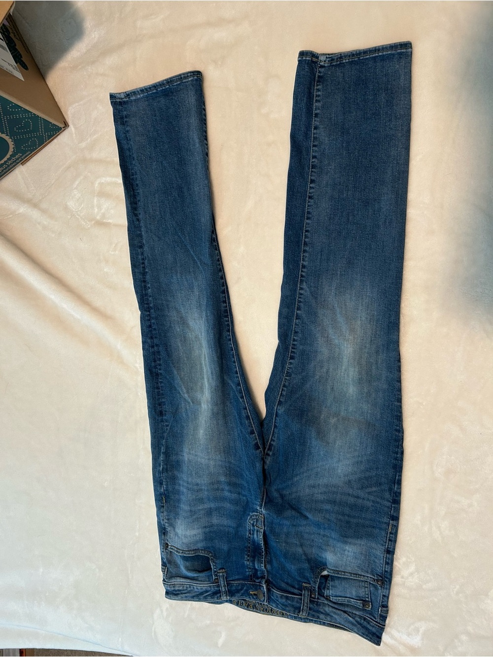 American Eagle Outfitters Men's Bootcut Jeans - Blue Wash